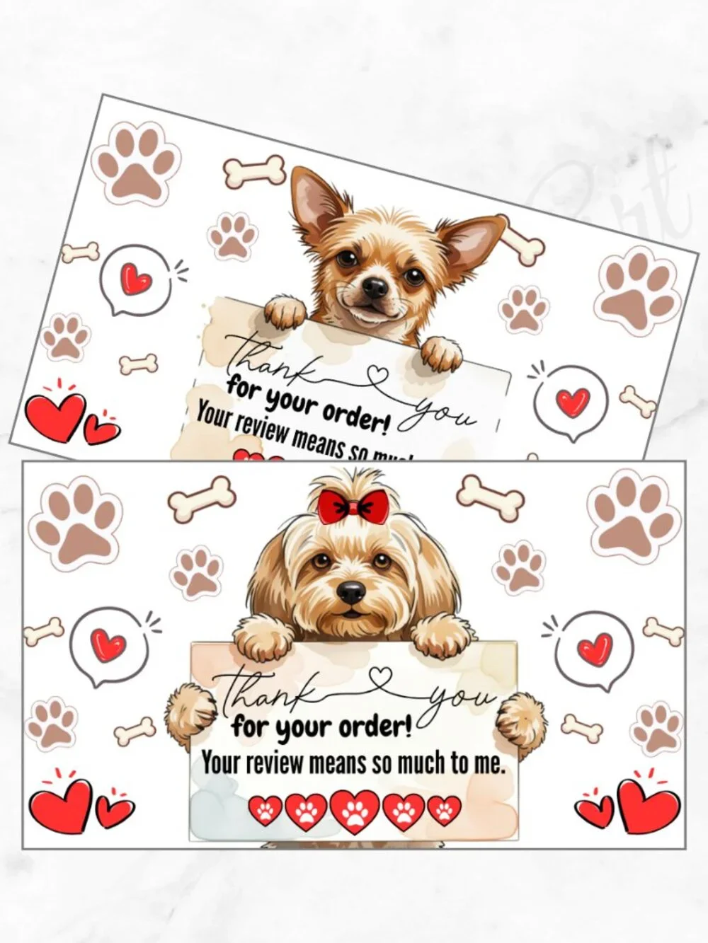60 Thank you cards Dogs Cars Puppy Cards Review Cards